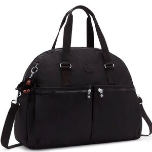 Kipling Eugina Black Tonal Tote Bag NWT